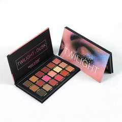 Miss Rose Twilight Dusk Palette Matte And Shimmer Eyeshadow - 18 Color Miss Rose