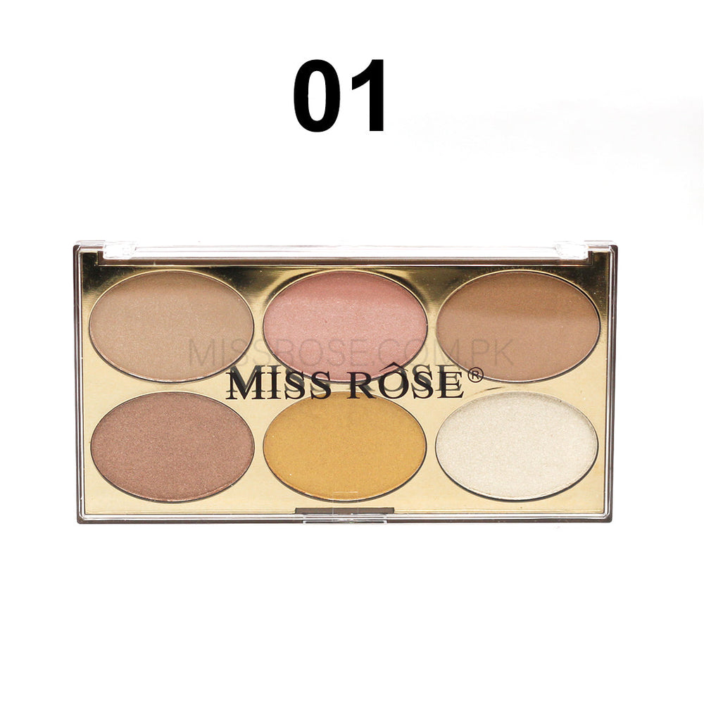 Miss Rose Gilded Ellipse Highlighters Kit Miss Rose
