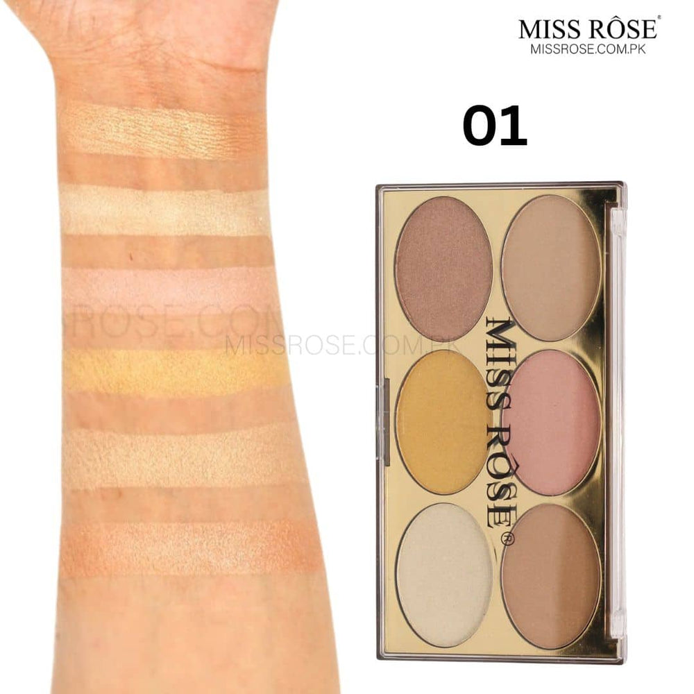 Miss Rose Gilded Ellipse Highlighters Kit Miss Rose