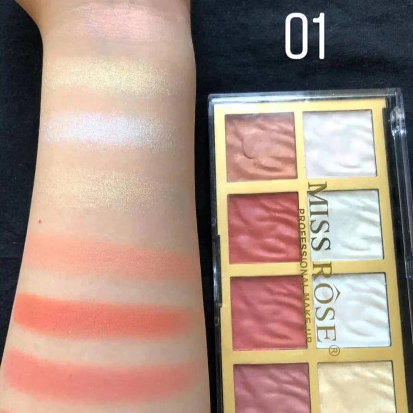 Miss Rose Highlighter & Blush Kit Miss Rose