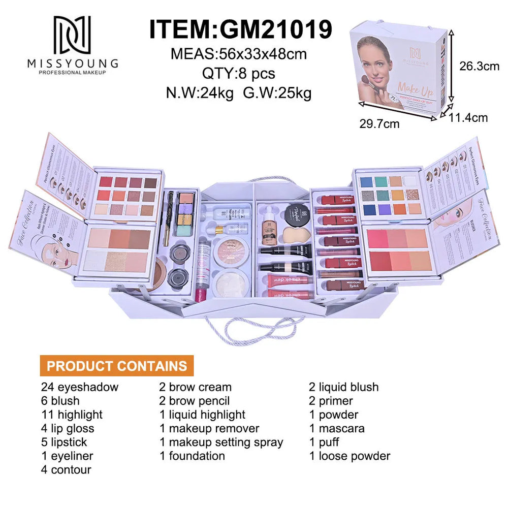 Miss Young 71 Pcs Full Makeup Kit Miss Young