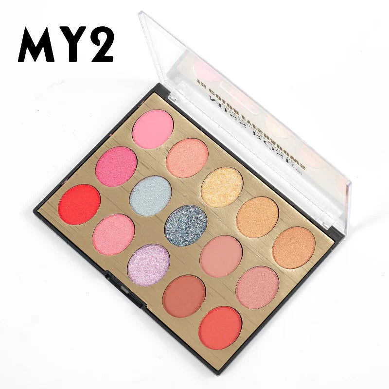 Miss Rose Spectrum Eye Palette - 15 Shades Miss Rose