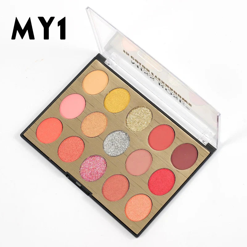 Miss Rose Spectrum Eye Palette - 15 Shades Miss Rose