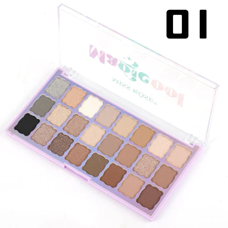 Miss Rose 24 Color Magic Cool Eyeshadow Palette Miss Rose