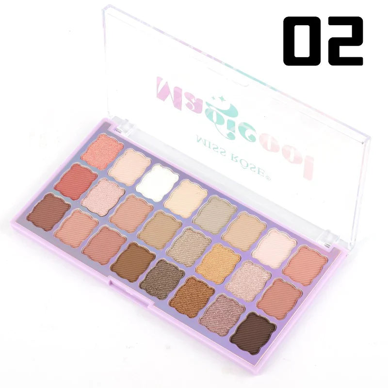 Miss Rose 24 Color Magic Cool Eyeshadow Palette Miss Rose