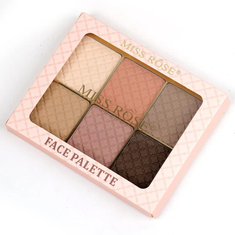 Miss Rose Square Face Kit -  6-Color Miss Rose