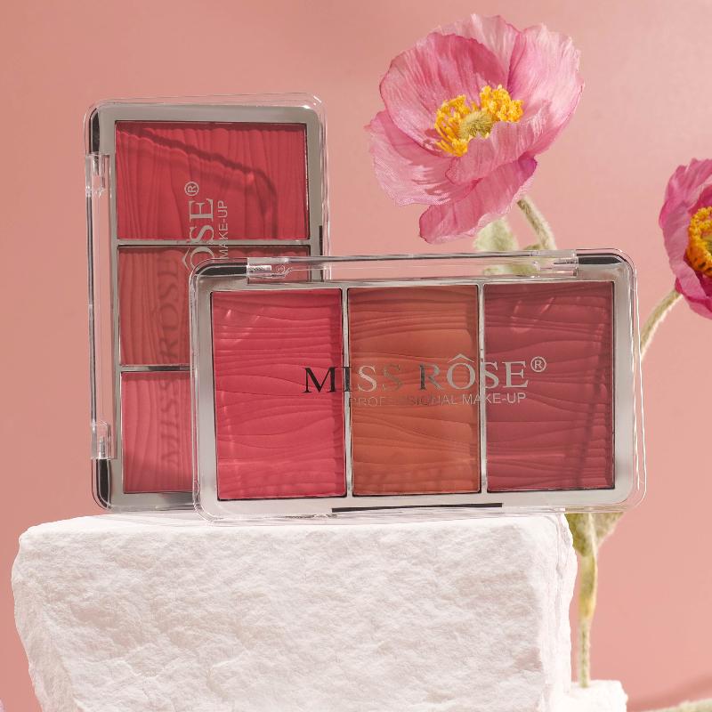 Miss Rose Triple Glow Blush Palette Miss Rose