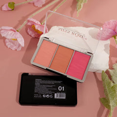 Miss Rose Triple Glow Blush Palette Miss Rose