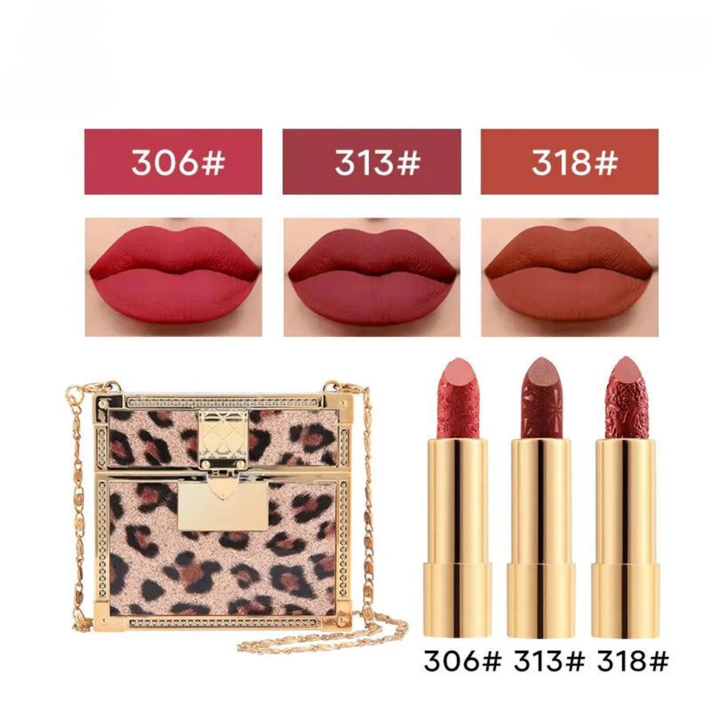 Silky-touch Matte Lipstick - Gift Bag Pack of 3 Lipstick Silky Touch