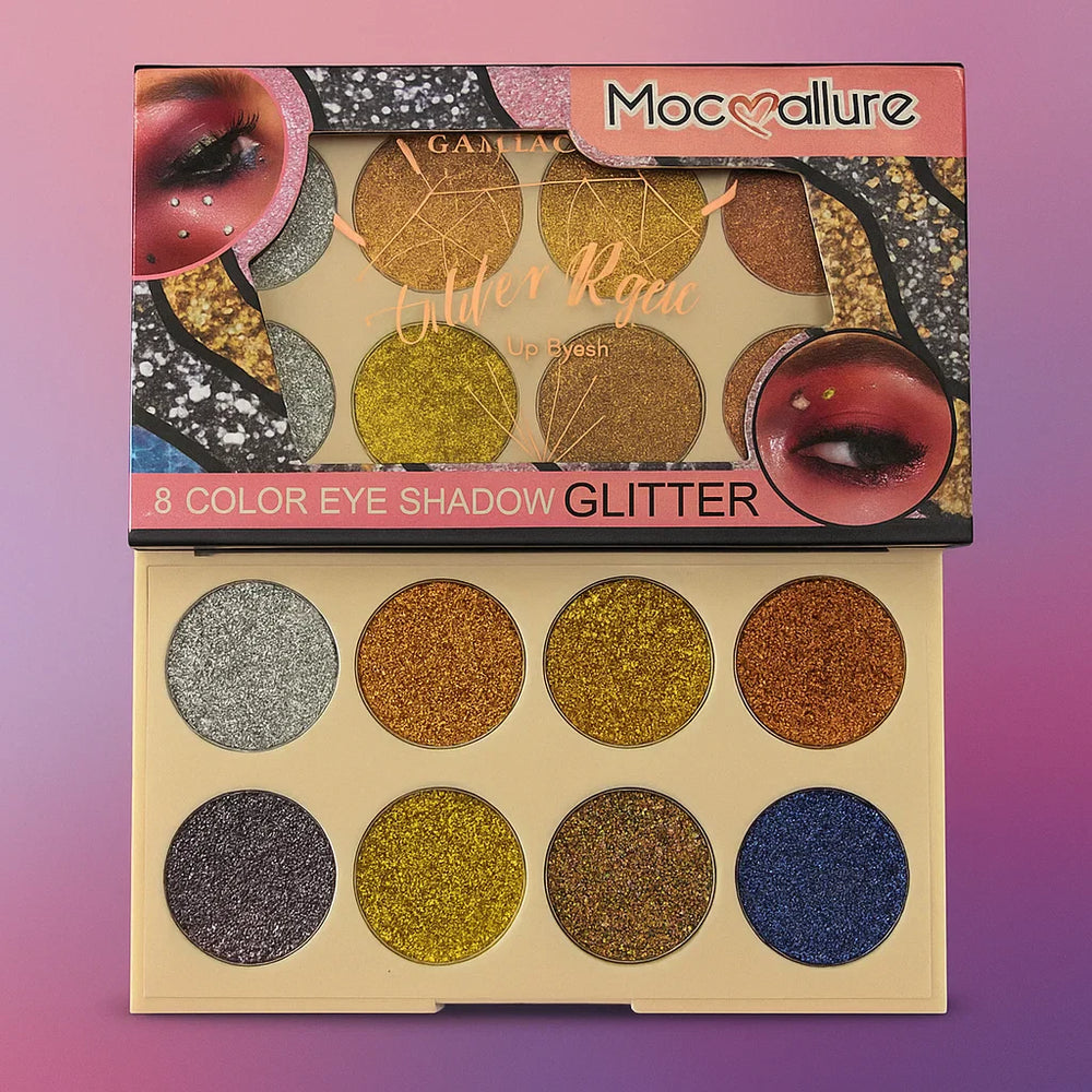 Mocallure Eye Shadow Glitter Palette - 8 Colors Mocallure
