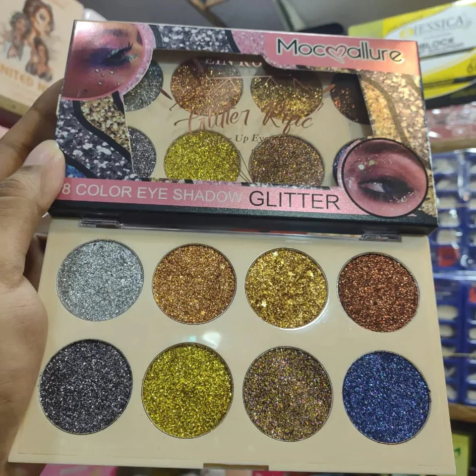 Mocallure Eye Shadow Glitter Palette - 8 Colors Mocallure