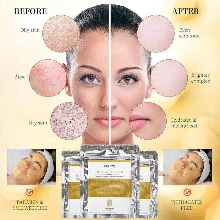 Mooyam 24k Gold Jelly Mask - 100g Mooyam
