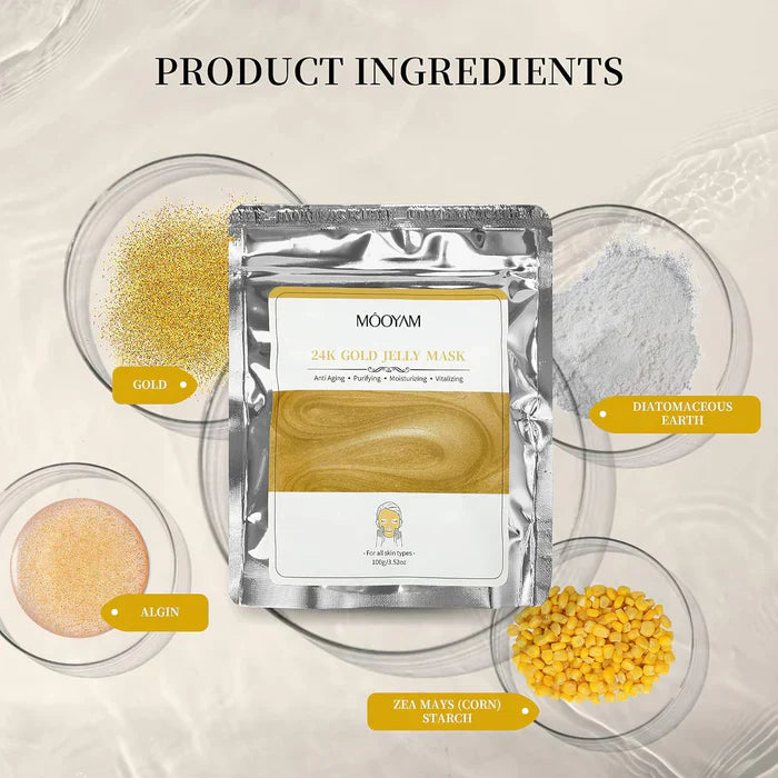 Mooyam 24k Gold Jelly Mask - 100g Mooyam