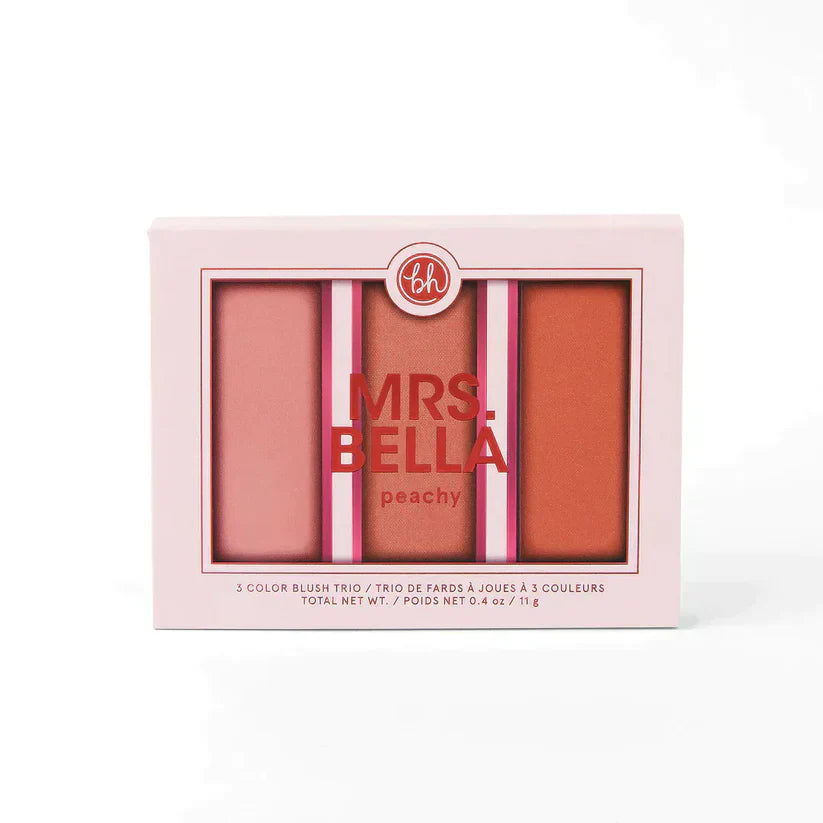Bh Comsetics Mrs. Bella Peachy Blush Palette - 3 Colors BH Cosmetics