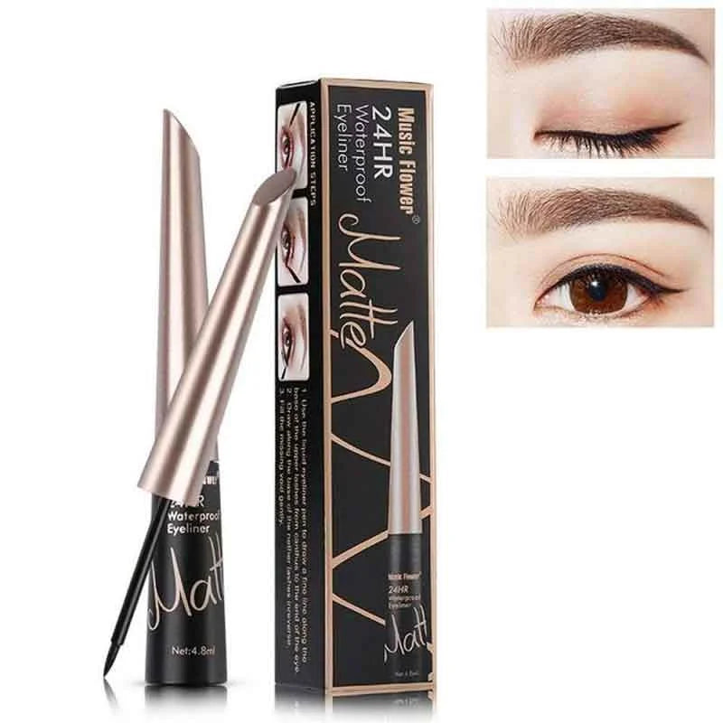 Music Flower 24HR Waterproof Matte Eyeliner – 4.8ml Music Flower