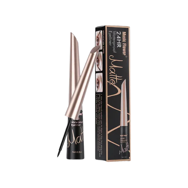 Music Flower 24HR Waterproof Matte Eyeliner – 4.8ml Music Flower
