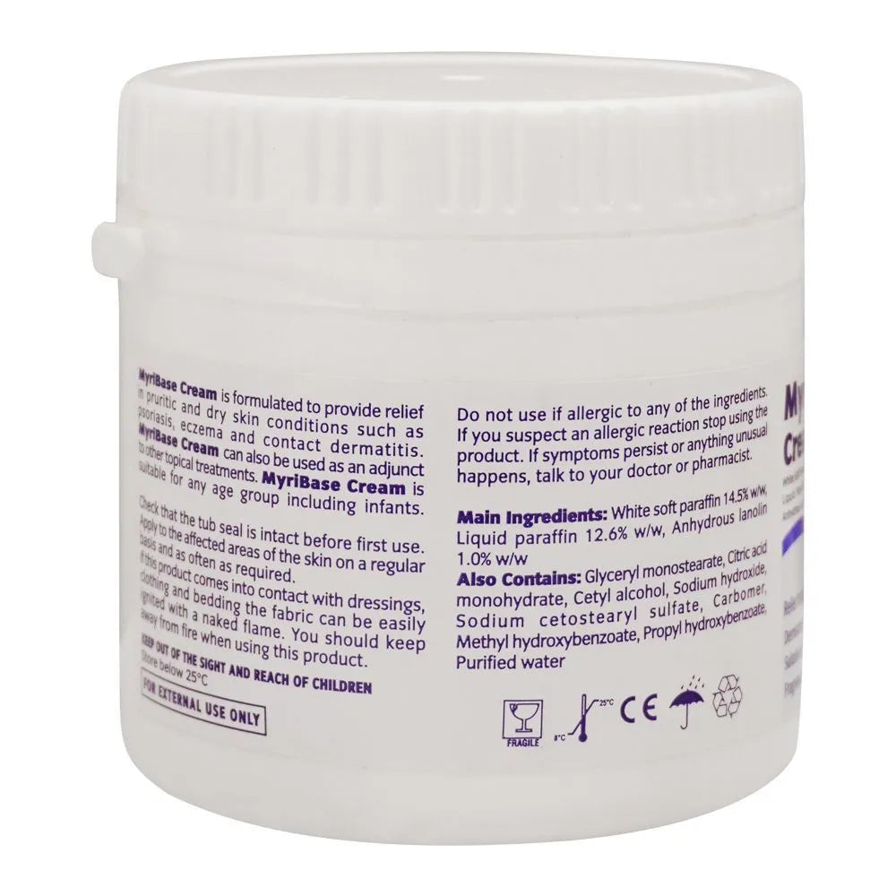 MyriBase White Soft Paraffin Dry Skin Conditions Fragrance-Free MyriBase