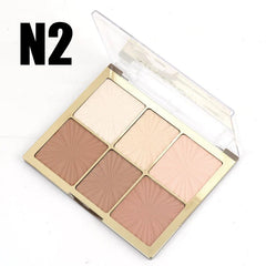 Miss Rose European Style Arch Face Palette - 6 color Miss Rose