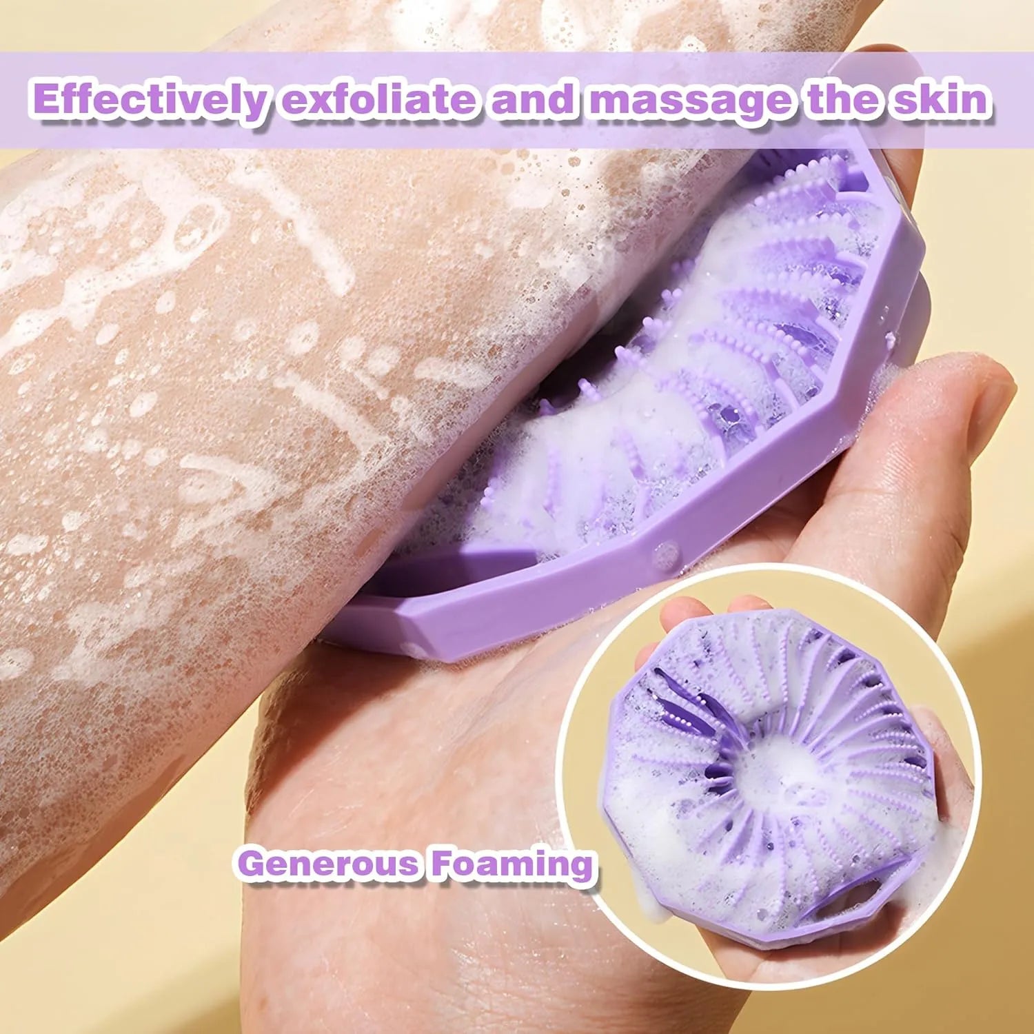 NICECONE Silicone Shower Scrubber NICECONE