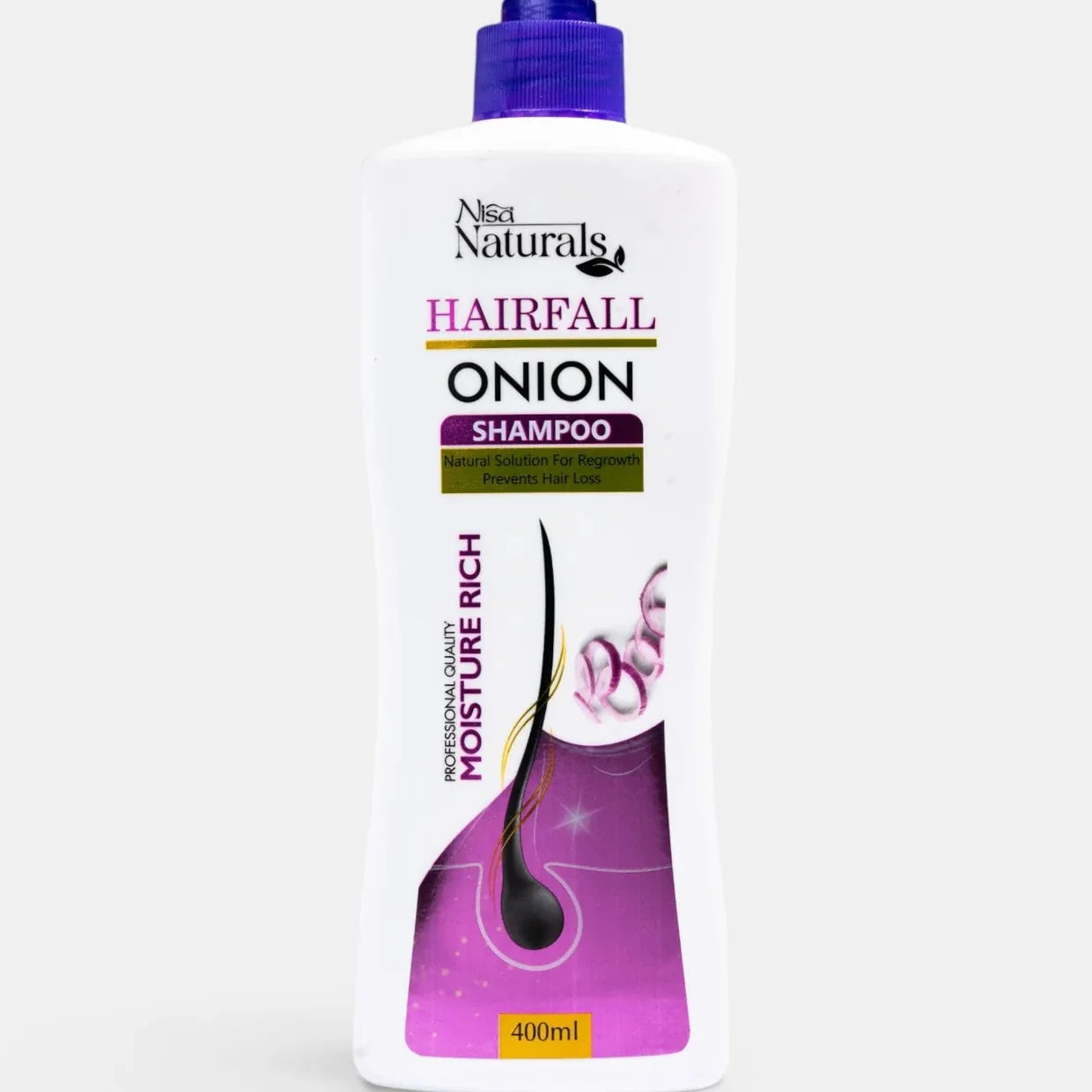 Nisa Natural Onion Hairfall Shampoo - 400ml Nisa Naturals