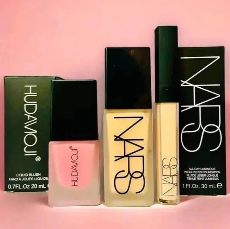 Nars Foundation & Concelor + HudaMoji Blushon Cosmia