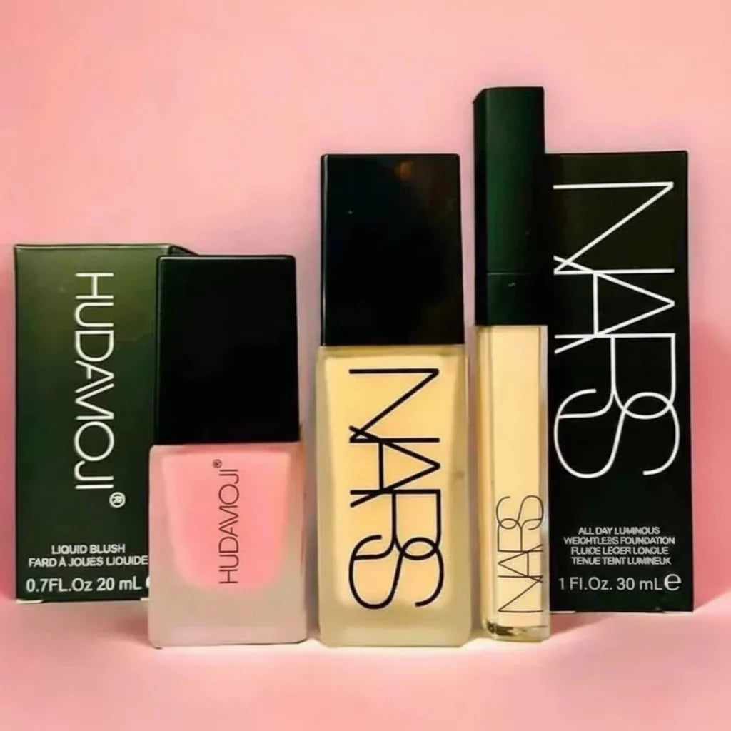 Nars Foundation & Concealer + HudaMoji Blushon Cosmia.pk