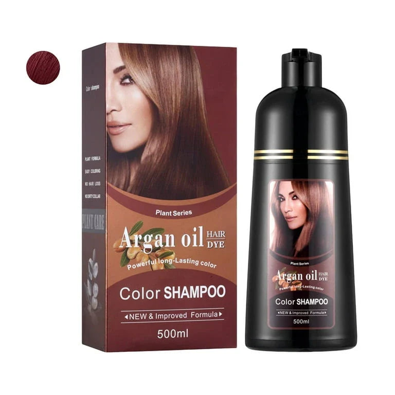 Mokeru Argan Oil Color Hair Dye Shampoo 500ml Argan Oil