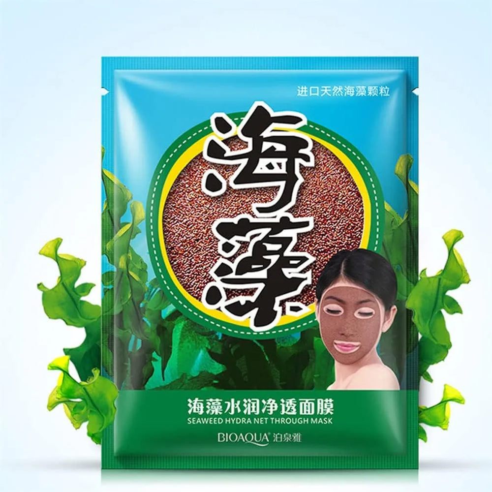 Bioaqua Natural Seaweed Moisturising Hydrating Contractive Pore Algae Seed Face Mask Bioaqua