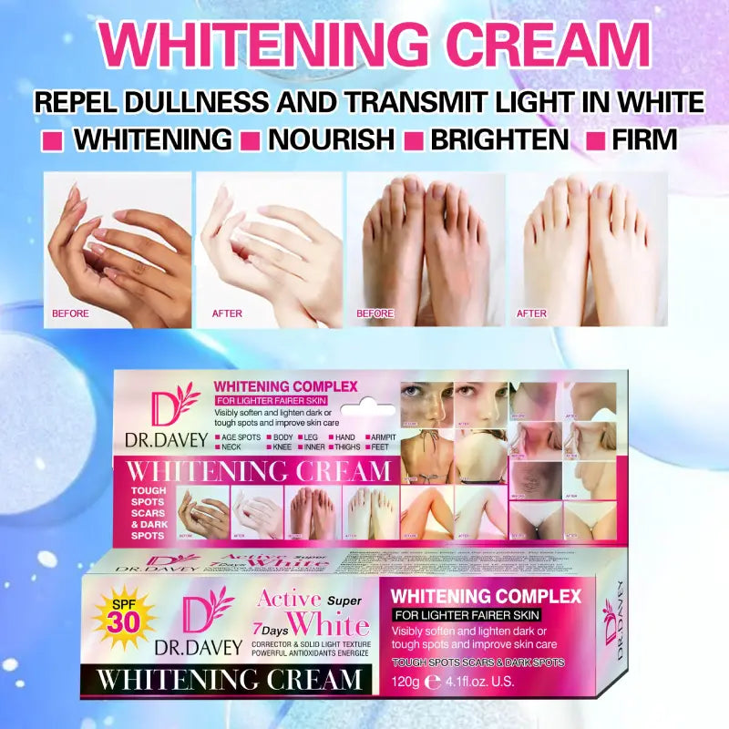 Dr Davey Active Super Private Parts Whitening Cream - 120g Dr Davey