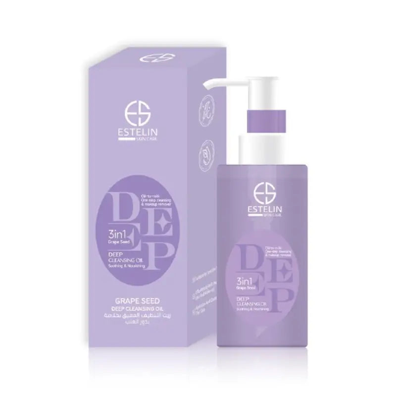 ESTELIN Deep Cleansing Oil 3in1 – Grape Seed - 130ml Estelin