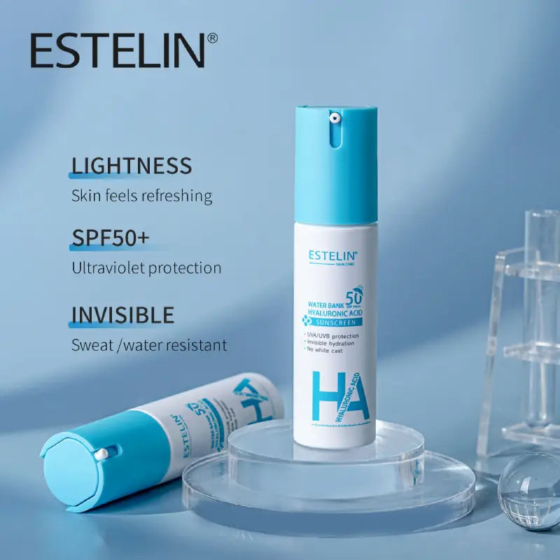 Estelin Water Bank Hyaluronic Acid Sunscreen Spf 50 Pa+++ UVA/UVB Protection - 60g Estelin