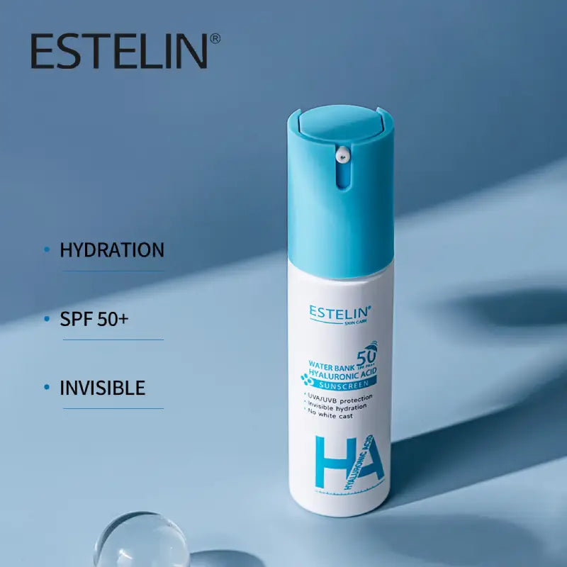 Estelin Water Bank Hyaluronic Acid Sunscreen Spf 50 Pa+++ UVA/UVB Protection - 60g Estelin