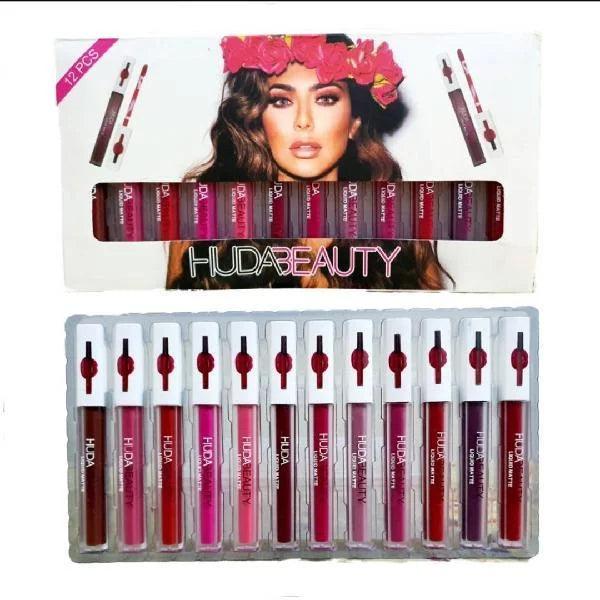 Huda Beauty Matte Gloss - 12 Pcs Huda Beauty