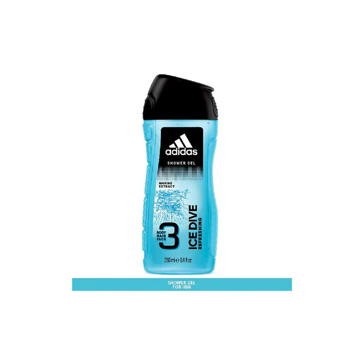 Adidas Ice Dive 3-in-1 Shower Gel -250ml Adidas