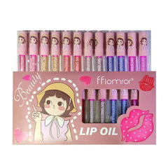 Flormor Beauty Lip Oil Set (12Pcs ) Fflomror
