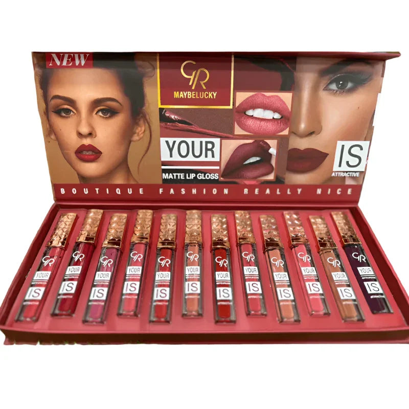 Pack of 12 GR Maybelucky Your Matte Lip Gloss GR Maybelucky