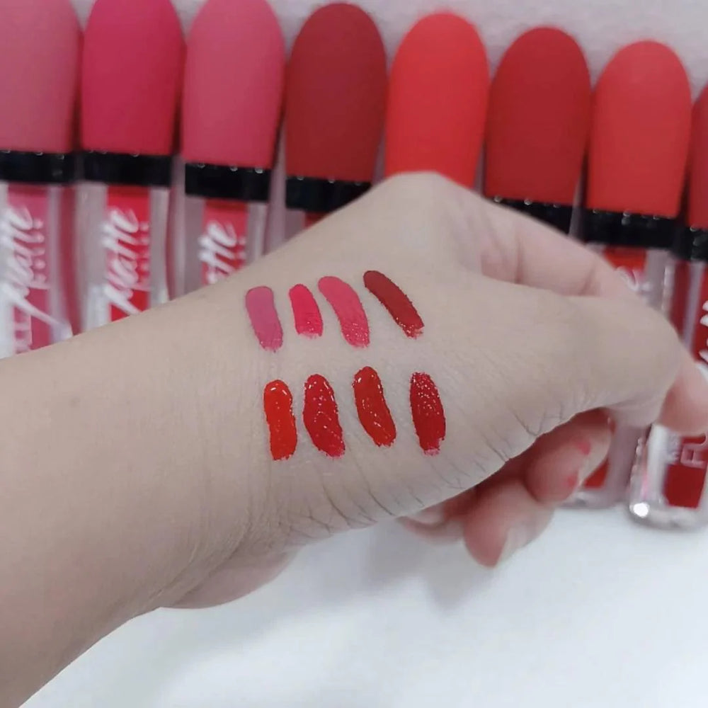 Kiss Beauty Matte Lipgloss 8Pcs Set Kiss Beauty