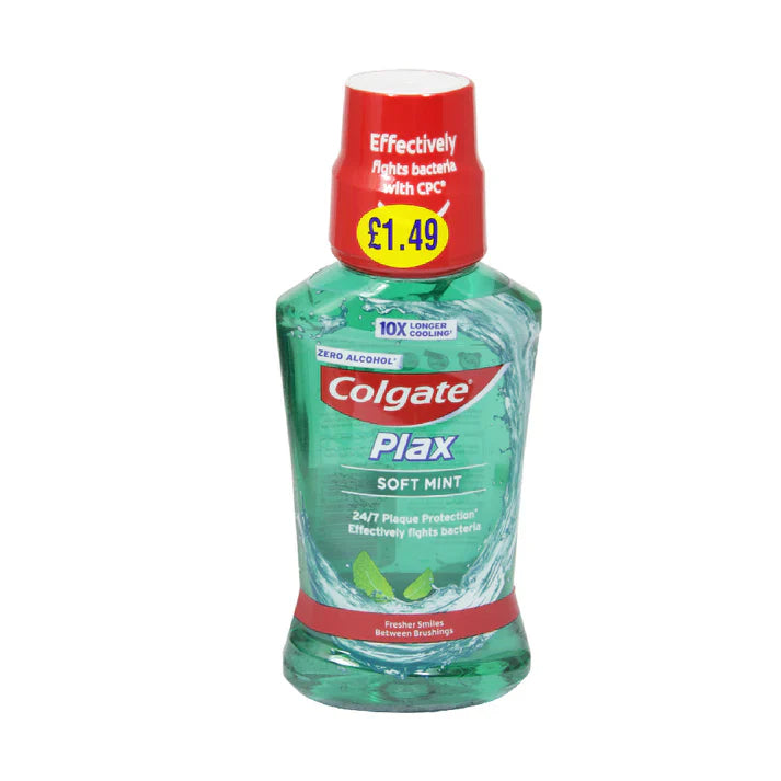Colgate Plax Soft Mint Mouthwash 250ml Colgate