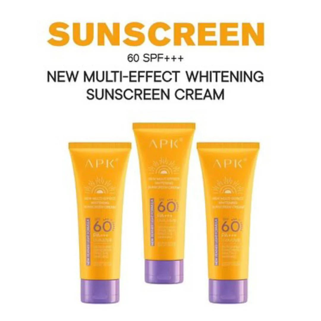 APK Sun Screen SPF 60+ with New Formula - 100g APK