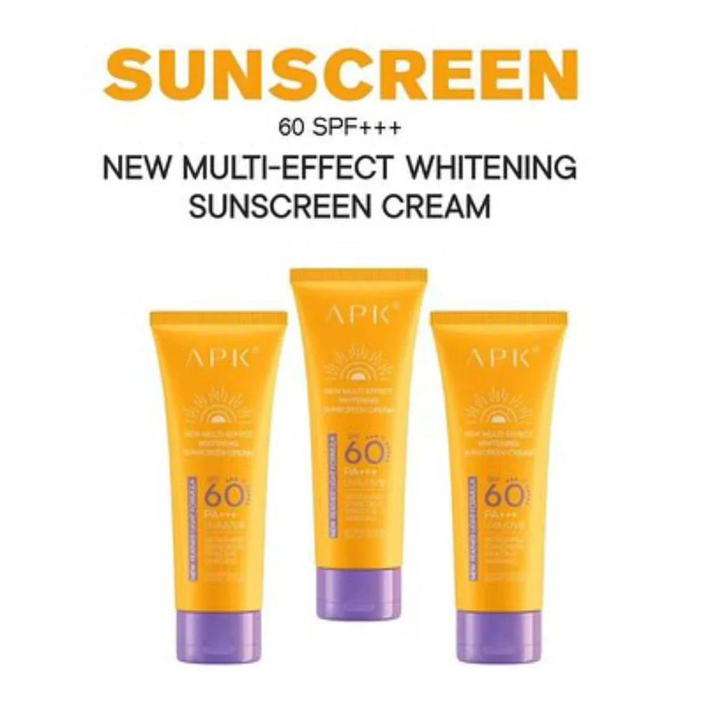 APK Sun Screen SPF 60+ with New Formula - 100g APK