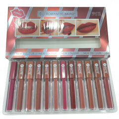 Romantic Baird New Color Matte Lip Gloss Pack of 12 Romantic Baird