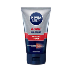 Nivea Men Acne Oil Clear Anti Acne Foam Face Wash - 100ml Nivea