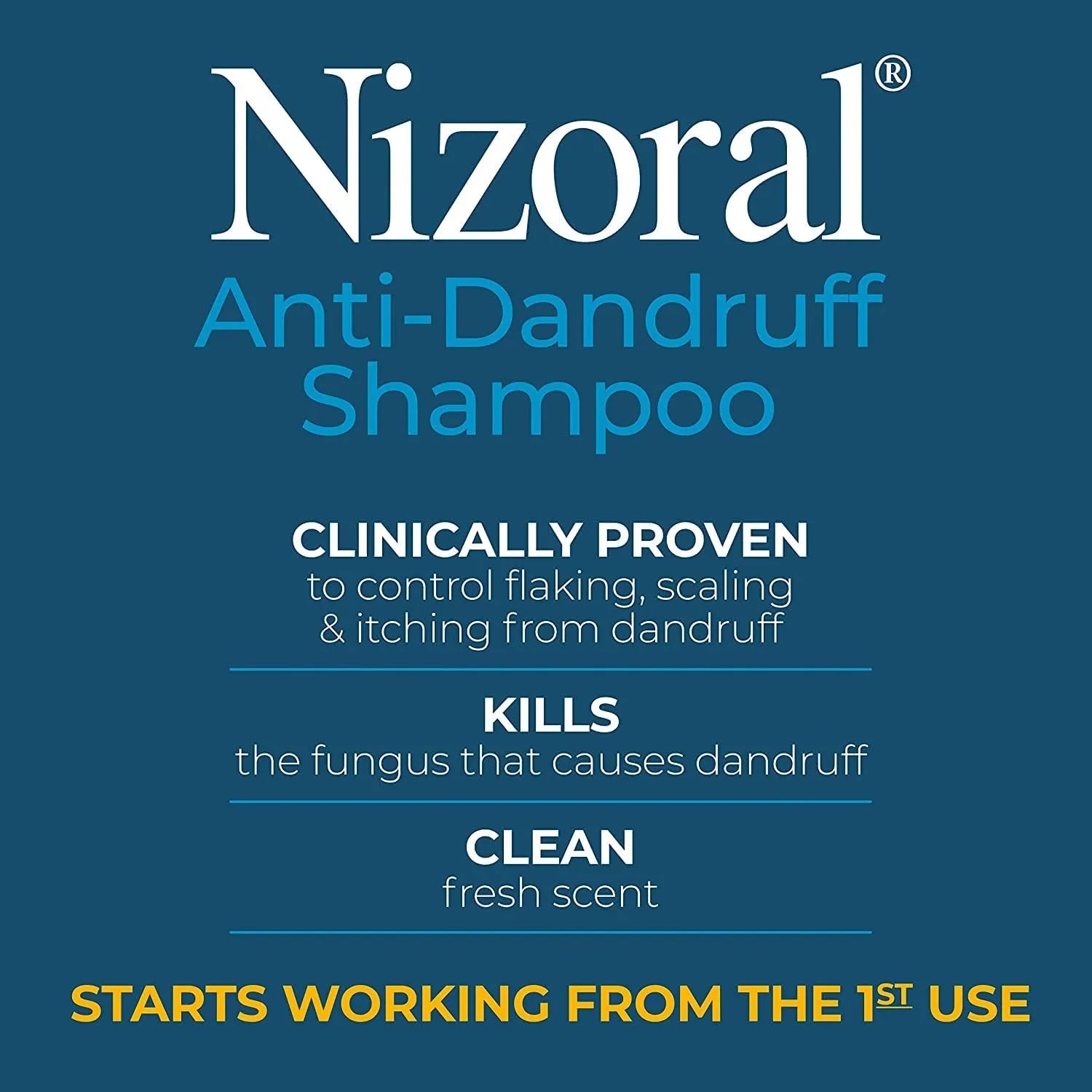 Original Nizoral AntiDandruff Shampoo, 7-Ounce Bottle - 200ml Nizoral