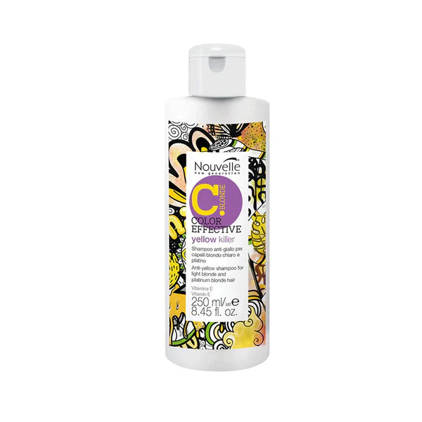 Nouvelle Color Glow Yellow Killer Shampoo - 250ml - Made in Italy Nouvelle