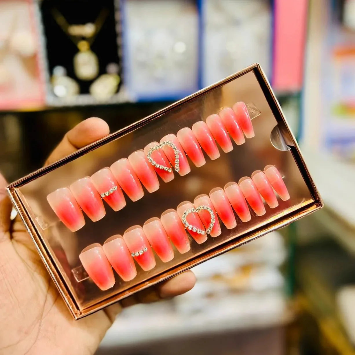 O.TWO.O Cosmetics – Glitter Press-On Nails Set OTWOO