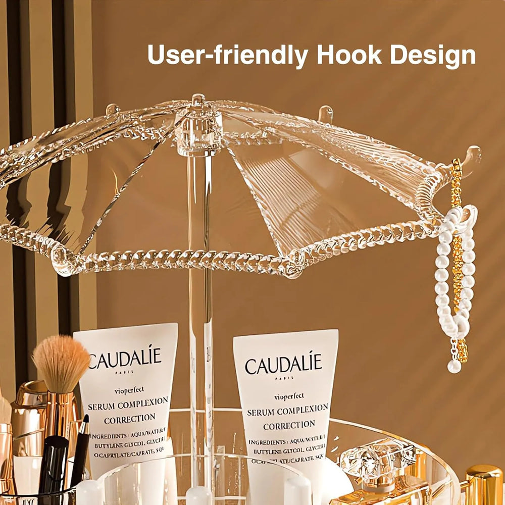 Light Luxury 360° Rotating Tabletop Cosmetics Storage Box Cosmia