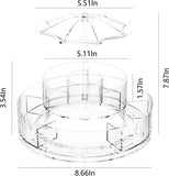 Light Luxury 360° Rotating Tabletop Cosmetics Storage Box