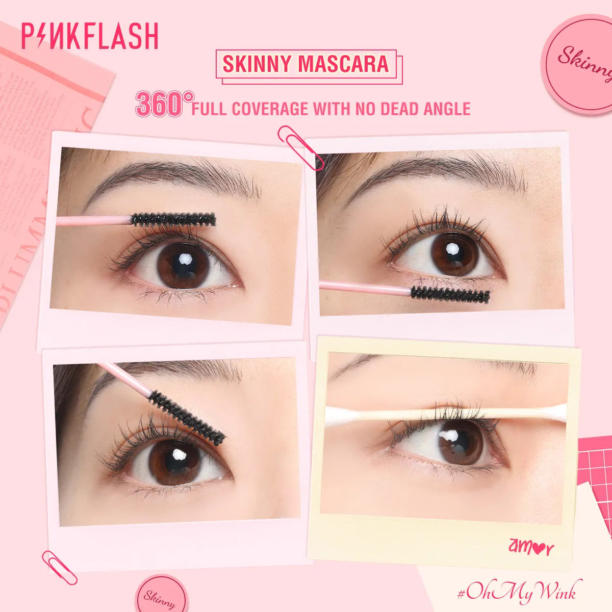 PINKFLASH Limitless Eyelash Fiber-Filled Mascara PINKFLASH
