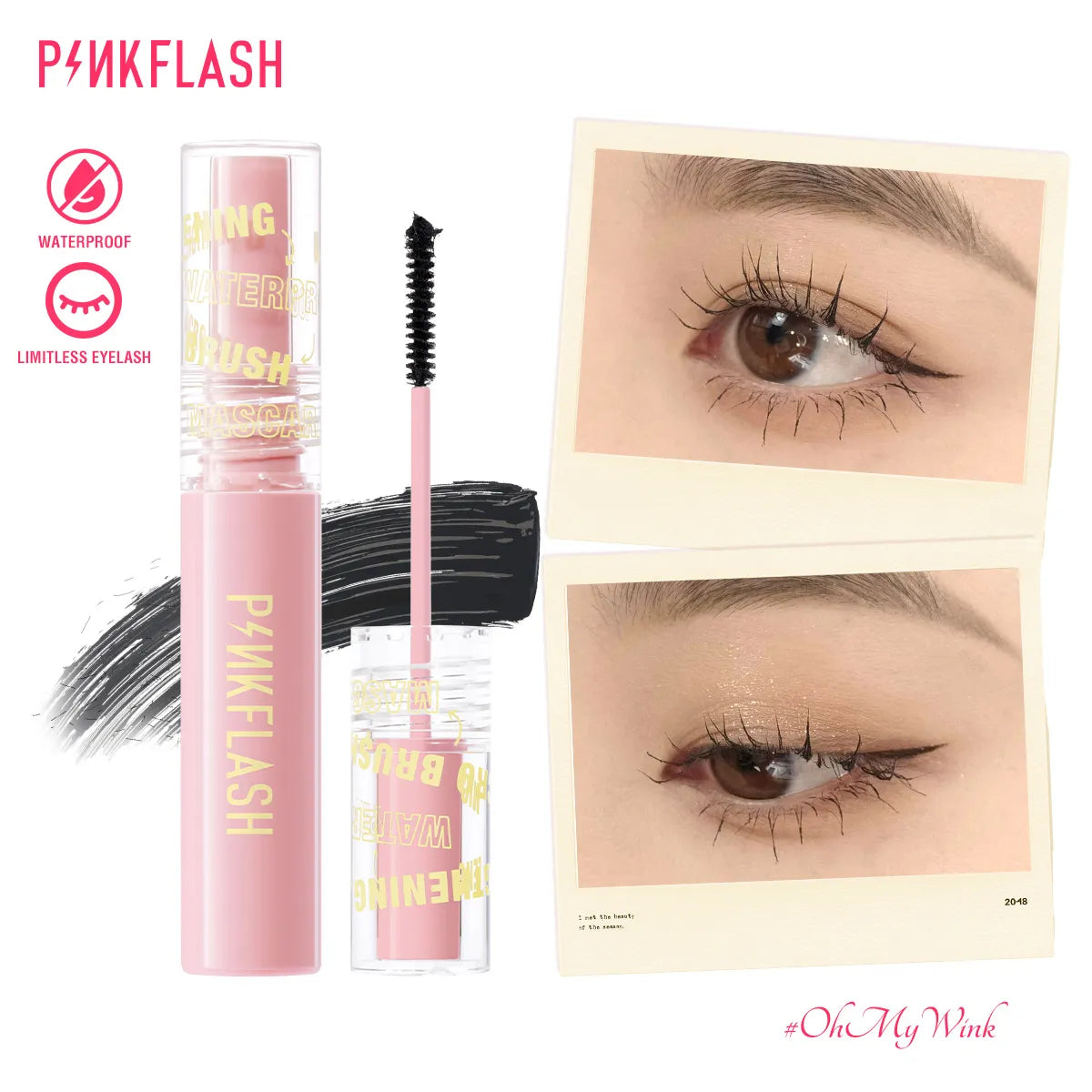 PINKFLASH Limitless Eyelash Fiber-Filled Mascara PINKFLASH