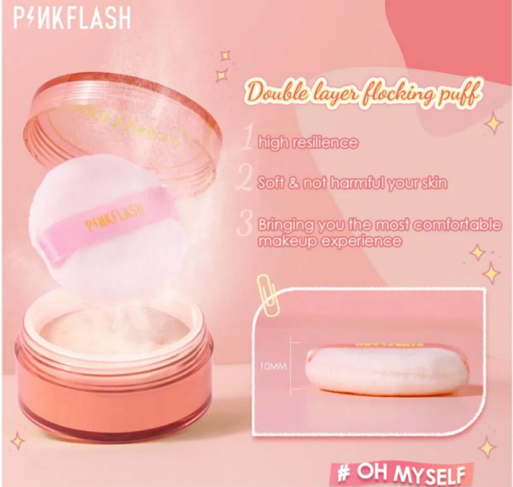 PINKFLASH Oil Control Matte Waterproof Long Lasting Sweat Proof Loose PINKFLASH
